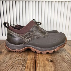 LL Bean Storm Chaser Tek 2.5 Mens 9 M Brown Slip On Rubber Low Duck Boots 507173